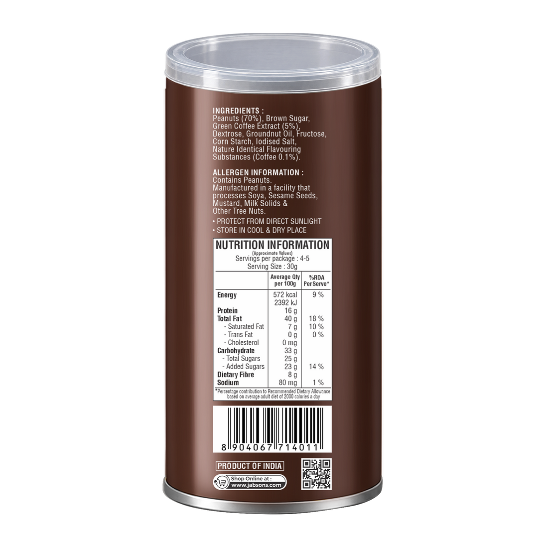 Espresso Coffee Coated Peanuts