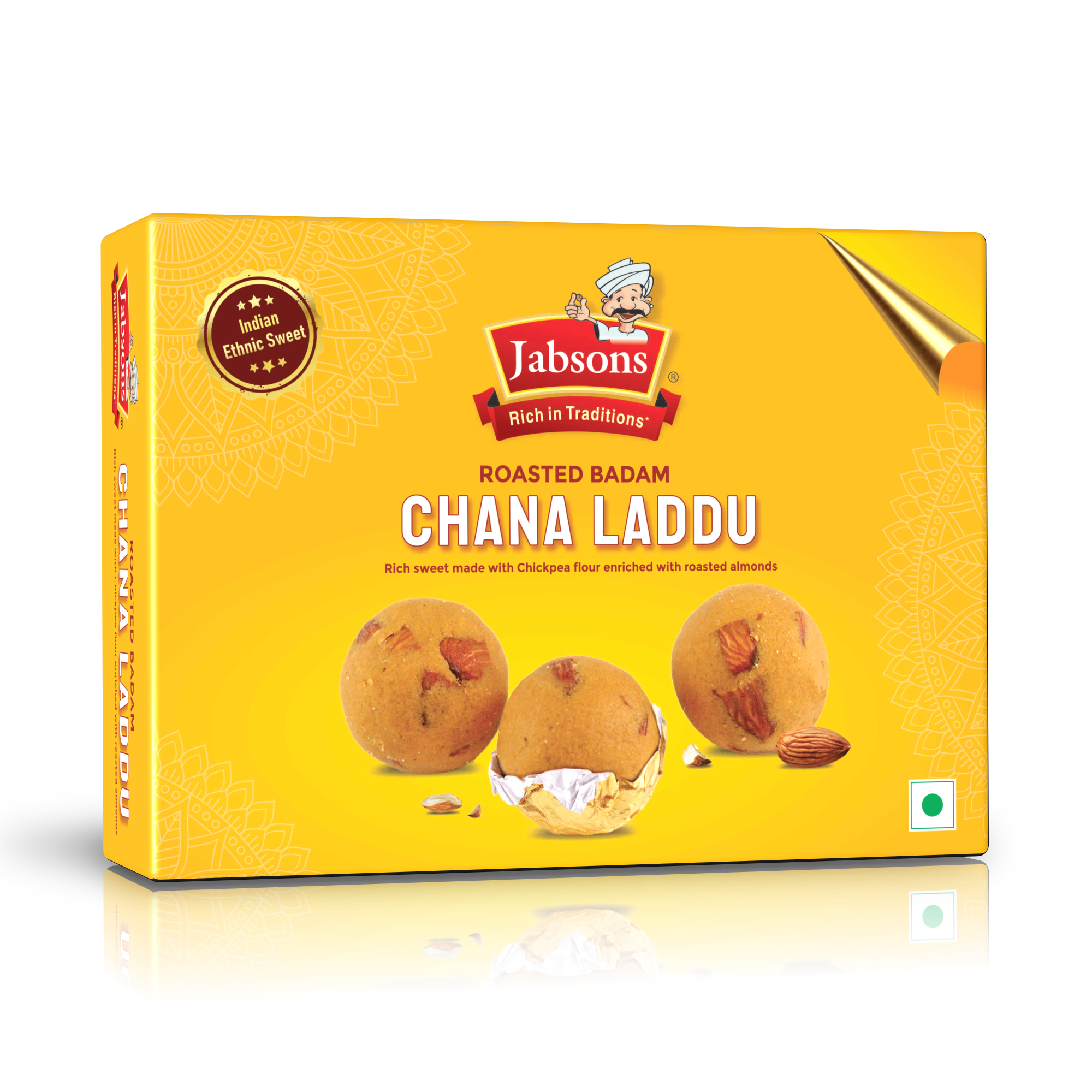 Roasted Badam Chana Laddu