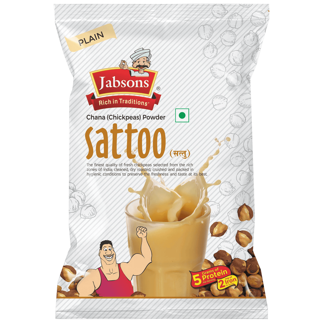 Jau + Chana Sattoo Combo