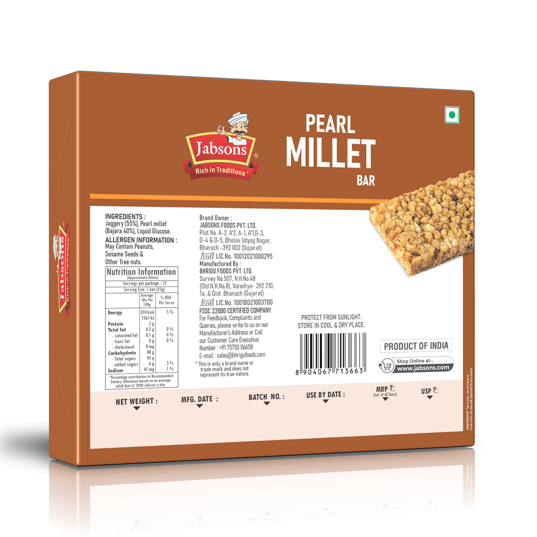 Pearl Millet Bar