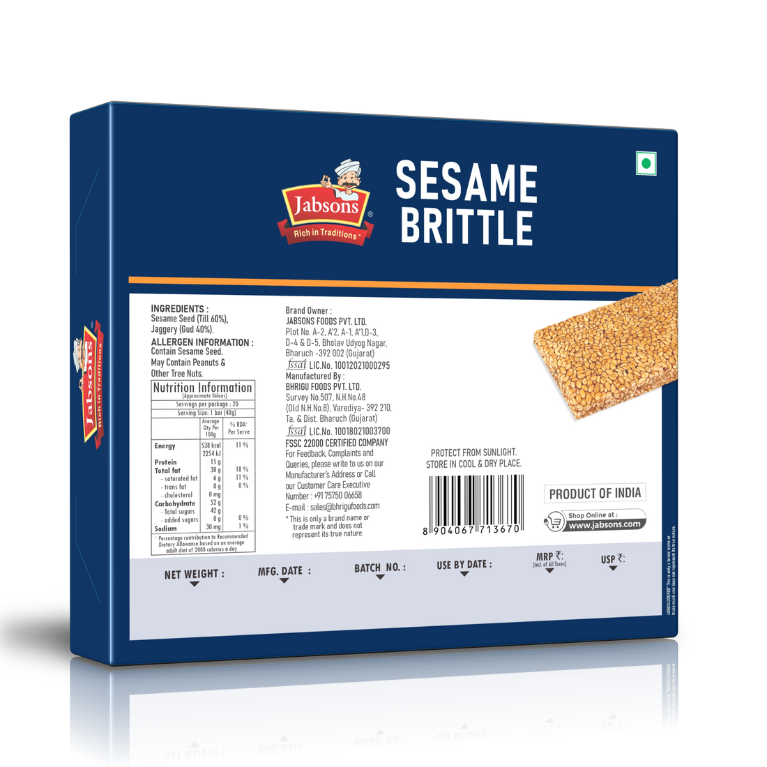 Sesame Brittle