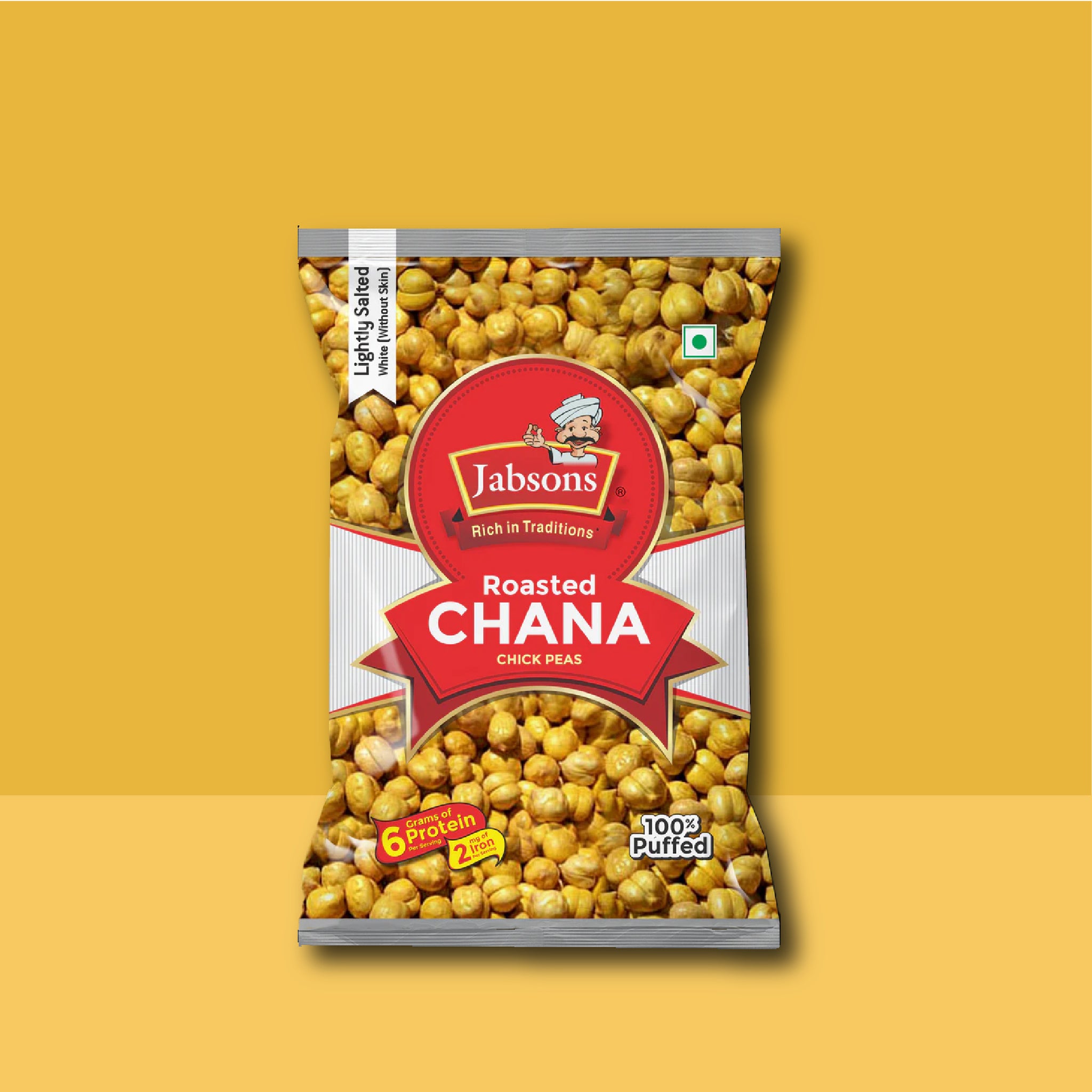 Roasted Chana-White Salted (Mahabaleshwar White/skinless chana)